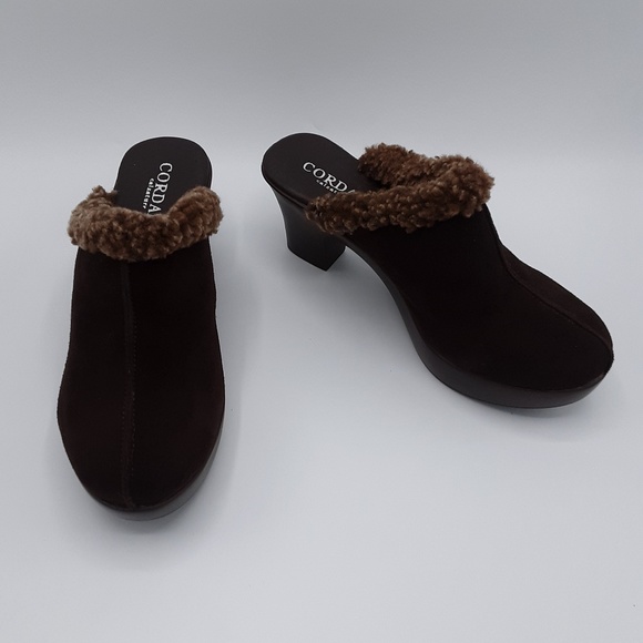Cordani Shoes - Cordani Dream Brown Suede Mule Heeled Slippers
